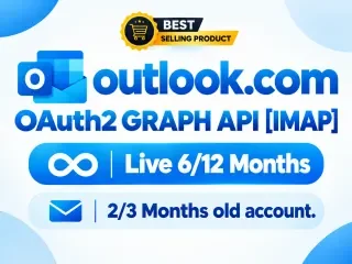 Outlook(OAuth2+SMTP) GRAPH API [IMAP]Hoạt động 6/12 tháng(Đăng ký 2/3 tháng trư…