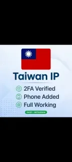 Nueva cuenta de Instagram con IP de Taiwán y 2FA verificada