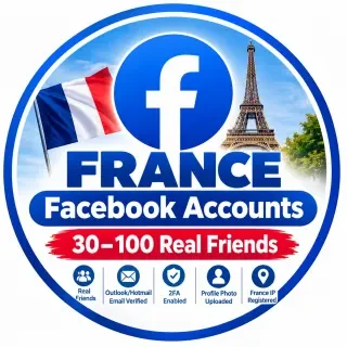 Аккаунты Facebook Франция | 30–100 реальных друзей | Email Outlook/Hotmail подт…