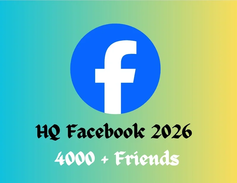 ✅ HQ Facebook 2026 ✅ 4000+ Friends ✅ Manually Registration ✅ Email Verify ✅