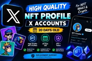 Hồ sơ NFT chất lượng cao | Tài khoản X | Trên 20 ngày tuổi | 2FA + Token