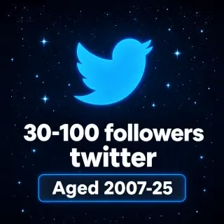 Twitter 30-100 followers | user:pass:mail:ct0:authtoken | Aged 2007-25