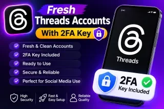 Fresh Threads Accounts With 2FA Key