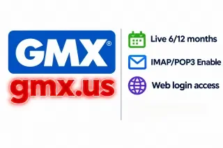 аккаунты gmx.us долгоживущие|веб-версия|IMAP/POP3 включён|возраст 10/20 дней| ж…