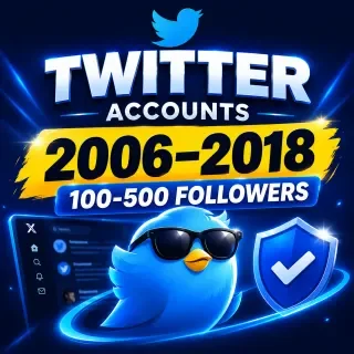 Twitter (X) Accounts 2006-2018 | Hotmail Access | 2FA | Auth Token | 100-500 Fo…