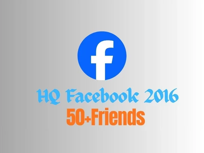 ✅ HQ Aged Facebook ✅ 2026  ✅ 50 + Friends  Manually Registration ✅ Email Verify…