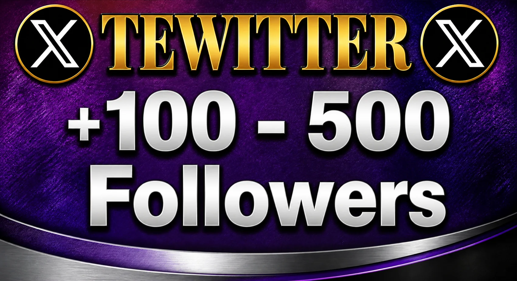 Twitter 100-500- Followers + 2006-2019 + includes Email + auth_token +2fa