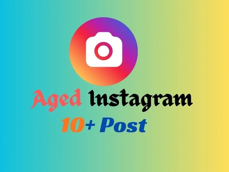 ✅Aged Instagram ✅12 + Month Aged ✅ 10 Post ✅