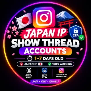 Аккаунты Threads с японским IP возрастом 1–7 дней с 2FA, подключённые к Instagr…