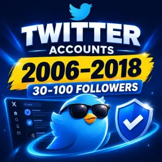Twitter (X) Accounts 2006-2018 | Hotmail Access | 2FA | Auth Token | 30-100 Fol…