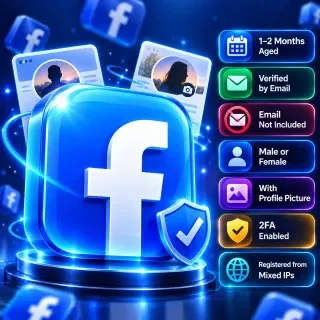 1–2 Months Old Facebook Accounts With Profile Picture and 2FA
