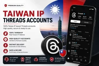 Contas Threads de Taiwan com IP de Taiwan e Nome Taiwanês com Chave 2FA