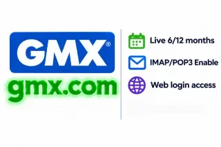 Аккаунты gmx.com долгоживущие|веб-версия|IMAP/POP3 включён|возраст 10/20 дней|ж…