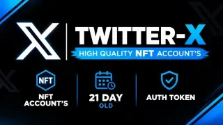 Twitter-X |High Quality NFT Account's | 21+ Days Old | Auth Token
