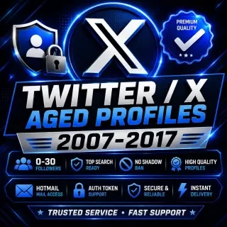 🔥 Aged X (Twitter) Accounts 0-30 followers2007–2017 | 🔐 Auth Token + 📧 Hotmail …