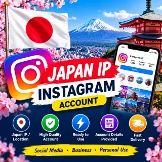 Cuenta de Instagram con IP de Japón, cuenta de 1 mes de antigüedad, alta calida…