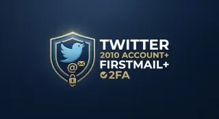 Twitter 2010 Account+ Firstmail+ 2FA