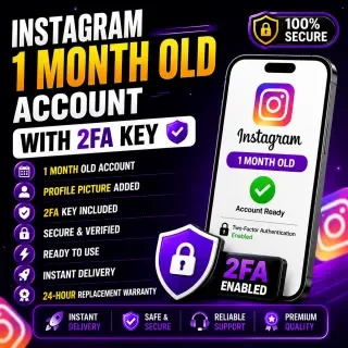 Cuenta de Instagram premium de 1 mes de antigüedad | 2FA + Foto de perfil