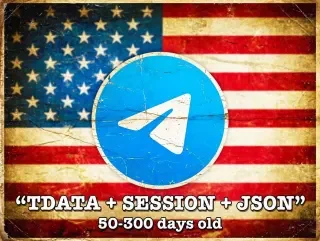 TELEGRAM USA (+1) | 50–300 DAYS OLD | TDATA + SESSION + JSON |