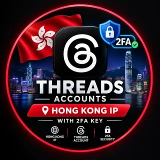 Contas Threads com IP de Hong Kong e chave 2FA