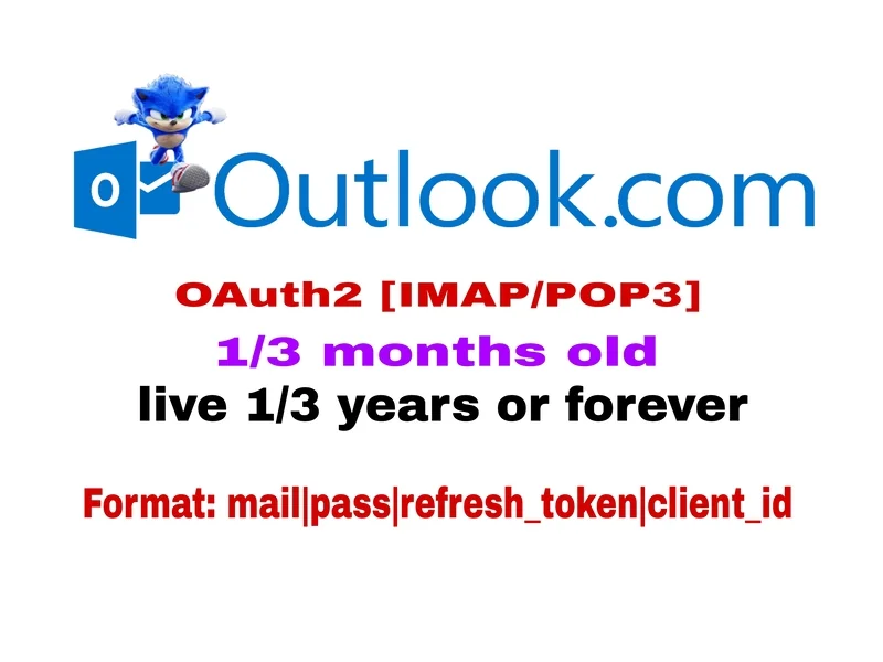 Outlook Trusted - OAuth2 [IMAP/POP3] Live 12-36 Months or forever(Register for …