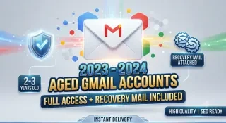 🔥 Premium Aged Gmail Accounts (2023-2024) | With Recovery Mail | High Quality &…