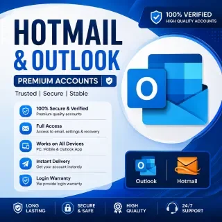 Fresh hotmail outlook accounts ready for use