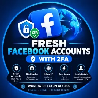 Свежие аккаунты Facebook с 2FA | Премиум-качество | Вход по всему миру