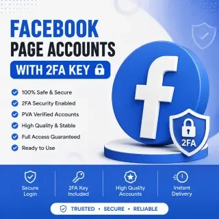Facebook page accounts with recovery mail and 2fA key