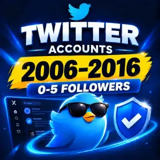 Twitter (X) Accounts 2006-2016 | Hotmail Access | 2FA | Auth Token | 0-5 Follow…