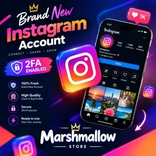 Conta do Instagram com 6 a 7 meses de idade, com 2FA, conta de boa qualidade